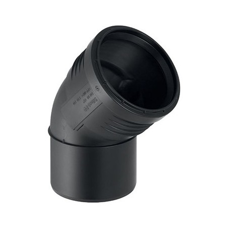 Geberit coude pp noir 90°m 45° GE390422141 GE390422141