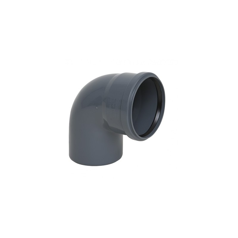 Coude pp gris 110mm 87° SAN00038 SAN00038