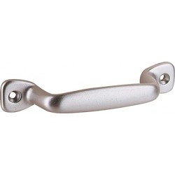 Poignée de porte en aluminium argenté 120mm 400.120.26-0 400.120.26-0