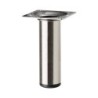 Pied de meuble en métal rond inox 40cm 640R.40.46-0 640R.40.46-0