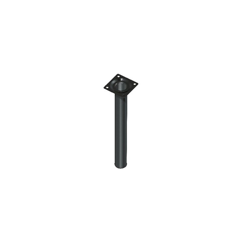 Pied de meuble en métal rond noir 10cm 640R.10.17-0 640R.10.17-0