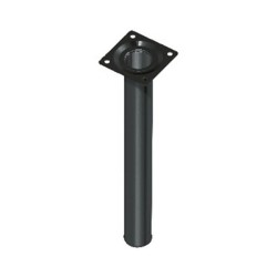 Pied de meuble en métal rond noir 90cm 640R.90.17-0 640R.90.17-0