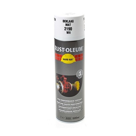 Rust-Oleum hard hat aerosol multi blanc mat 500ml 2190 2190