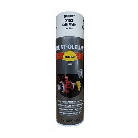 Rust-Oleum hard hat aerosol multi blanc satin 500ml 2193 2193