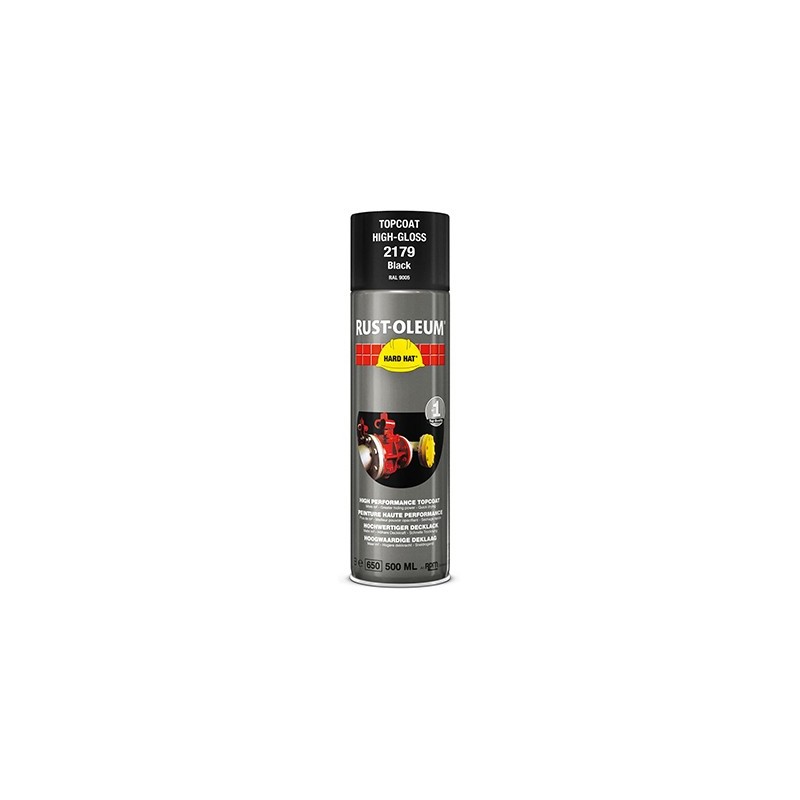 Rust-Oleum hard hat aerosol multi noir 500ml 2179 2179