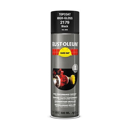 Rust-Oleum hard hat aerosol multi noir 500ml 2179 2179