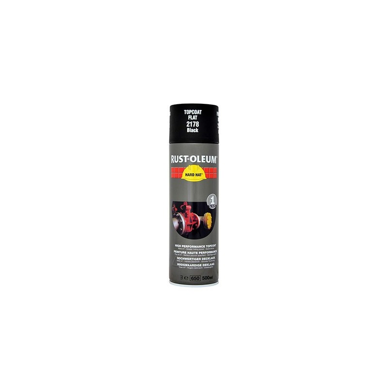 Rust-Oleum hard hat aerosol multi noir mat 500ml 2178 2178