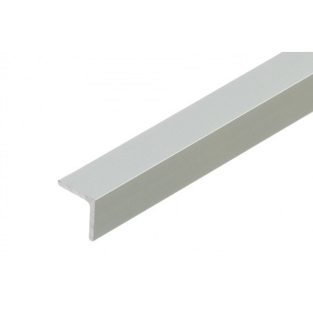 Cezar profilé de protection d'angle en aluminium anodisé argenté 25x25x2mm 1m