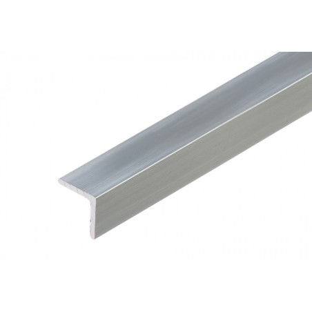 Cezar profilé de protection d'angle en aluminium naturel argenté 25x25x2mm 1m