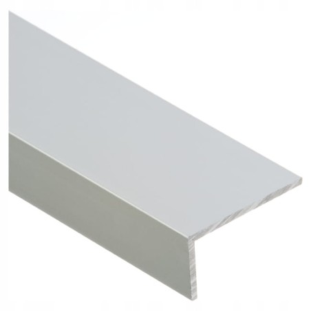 Cezar profilé de protection d'angle en aluminium anodisé argenté 20x10x2mm 1m