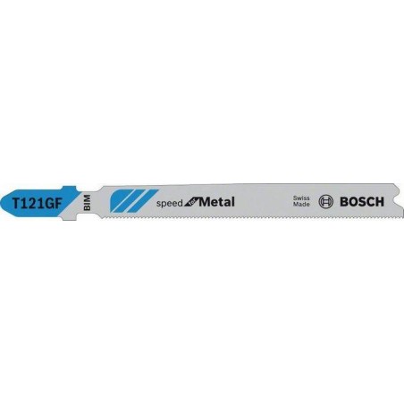 Bosch set de 5 lames de scie sauteuse T121GF Speed For Metal