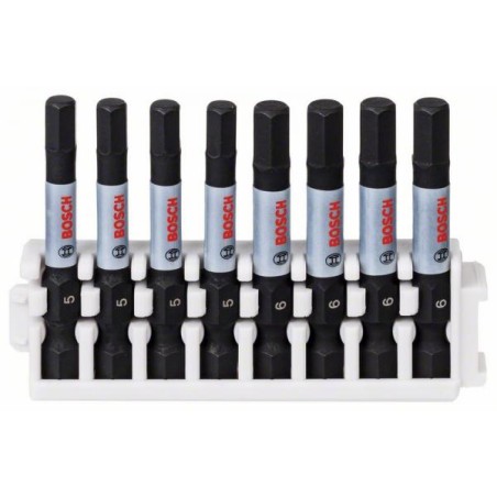 Bosch set de 8 embouts de vissage double Impact Control 50mm H5-H6