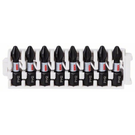 Bosch set de 8 embouts de vissage Impact Control 25mm PH2