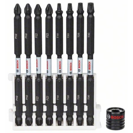 Bosch set de 8 embouts de vissage double Impact Control 110mm MIX + aimant