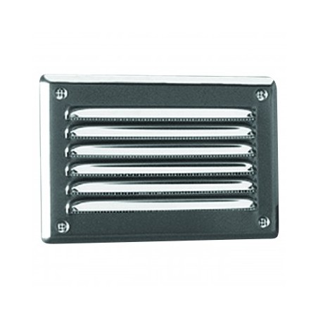 Grille de ventilation chromé 175x250mm