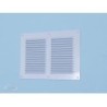 Gavo 1L-1515W grille estampée en aluminium blanc 150x150mm