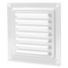 Grille de ventilation en métal blanc 125x125mm