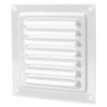 Grille de ventilation en métal blanc 150x150mm