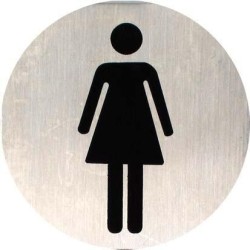 Pictogramme dames rond en...