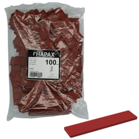 PGB HAPAX cales plates 3x22x95mm /100pcs