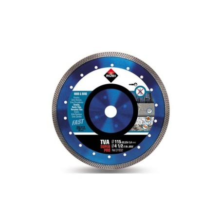 Rubi TVA-230 PRO disque diamantée pour matériaux durs TURBO Ø230mm