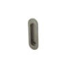 Poignée de porte encastrable ovale en acier inoxydable 40x120mm