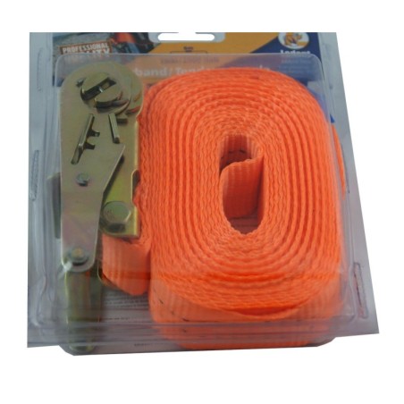 Sangle d'arrimage avec cliquet orange 35mm x 6m - 2000 daN