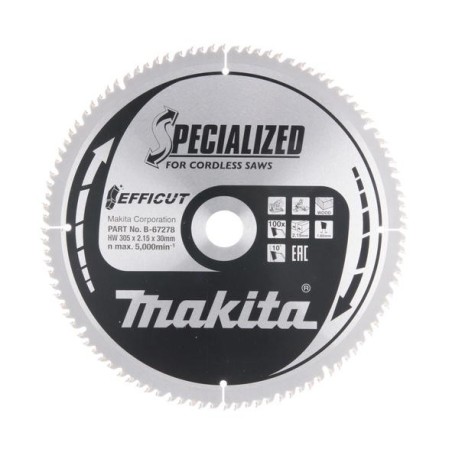 Makita lame de scie Efficut pour bois Ø305x30mm 100D