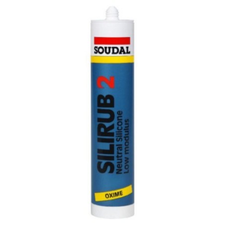 Soudal silicone Silirub 2 300ML transparent - mastic neutre de construction et de vitrage