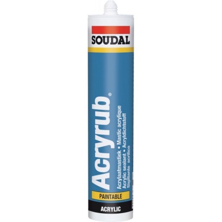 Soudal mastic acrylique Acryrub blanc 310ML