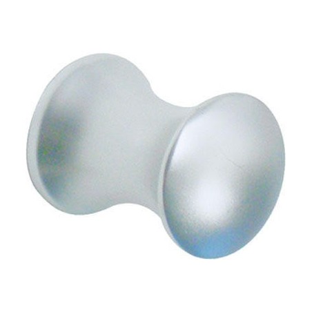 Bouton de meuble en aluminium argenté Ø22mm