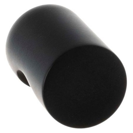 Bouton de meuble en aluminium noir Ø18mm