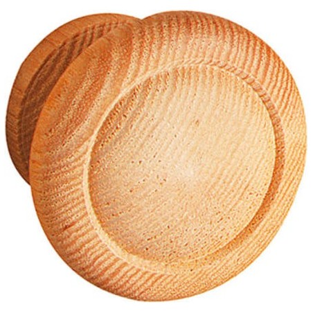 Bouton de meuble en bois de frêne Ø45mm