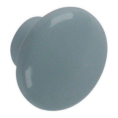 Bouton de meuble en plastique gris Ø35mm