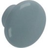 Bouton de meuble en plastique gris Ø35mm