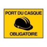 Novap panneau - port du casque obligatoire Ø300mm