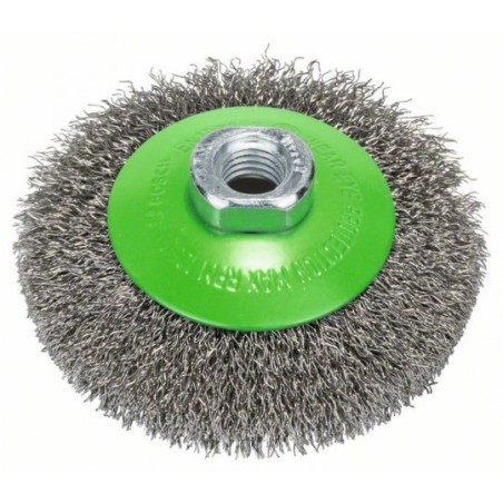 Bosch brosse en biseau à fils ondulés Clean for Inox Ø100mm