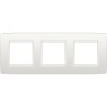 Niko plaque de recouvrement horizontale triple (3) - blanc 85x227mm