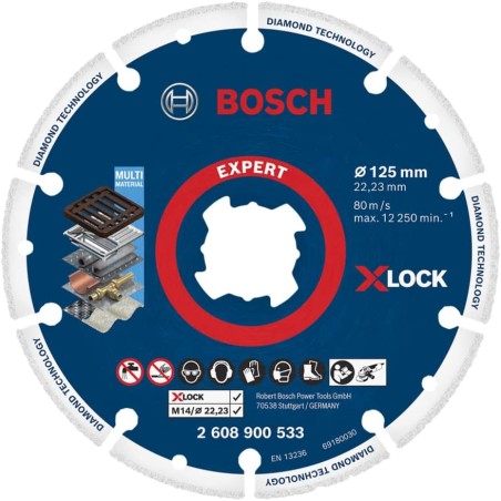 Bosch disque à tronçonner X-LOCK Diamond Metal Wheel Ø125mm