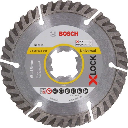 Bosch disque à tronçonner diamanté X-LOCK Standard For Universal Ø115mm