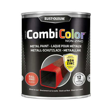 Rust-Oleum CombiColor peinture murale sans zinc noir brillant 750ML