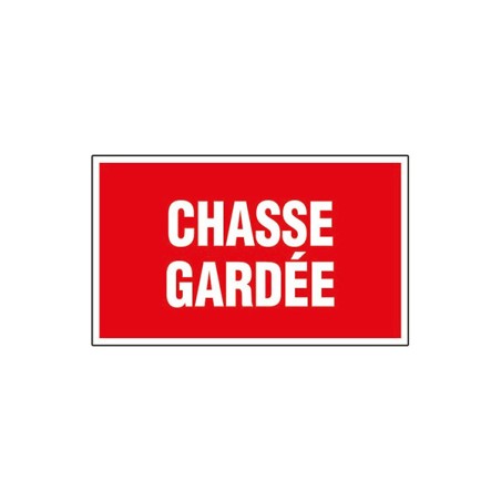 Novap panneau - chasse gardée 330x200mm