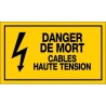 Novap panneau - danger de mort 120x330mm