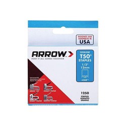 Arrow agrafes T50 12mm 1250pcs